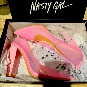 Brand new pink nasty gal shoes- STUNNING- never worn!